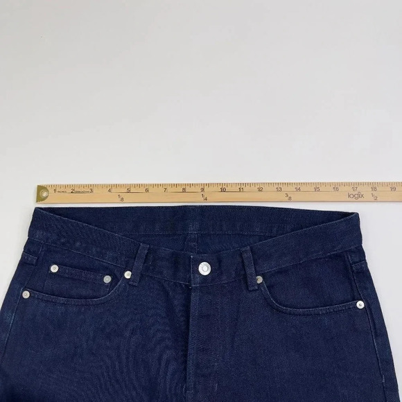ARKET Men's Dark Navy Blue Straight Leg M002 Jeans Size 33 - Picture 8 of 9